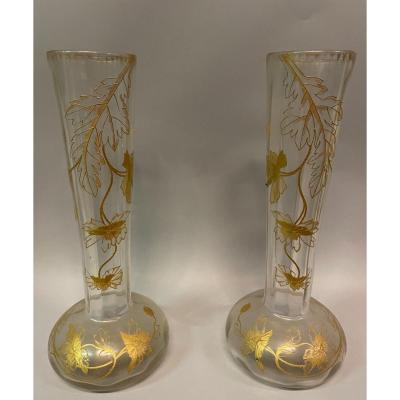 Paire De Vase Art Nouveau