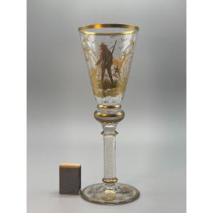 Large Hunting Glass XIX Century