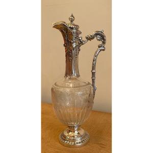 Silver And Crystal Jug