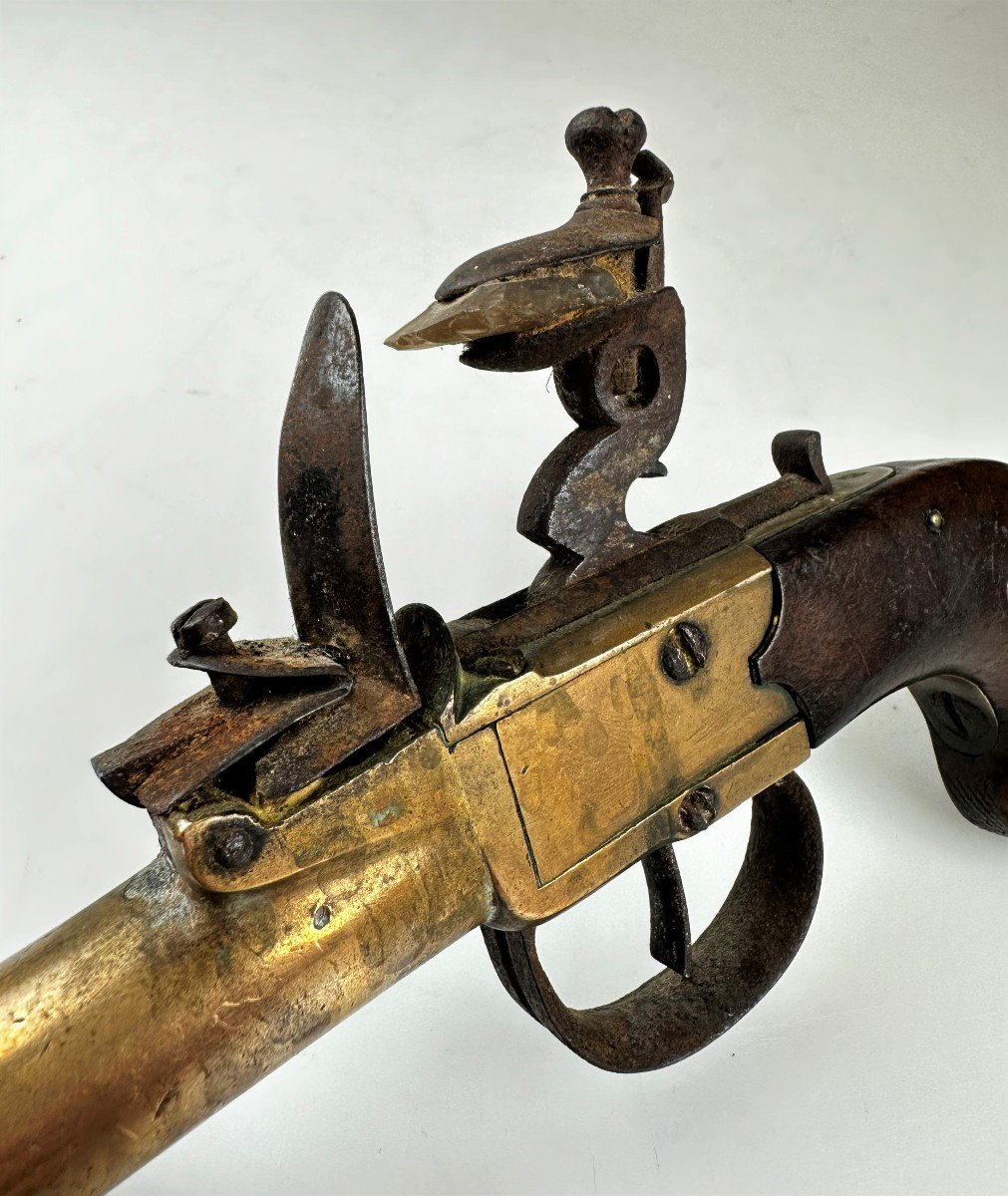 Pair Of 18th Century English Pistol Blunderbuss-photo-7