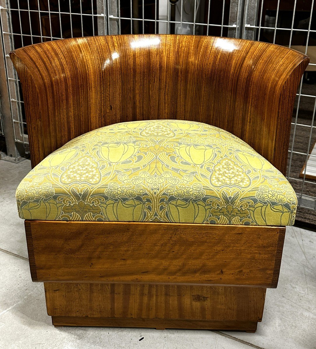 Pair Of Art Deco Walnut Armchairs 1920-photo-2