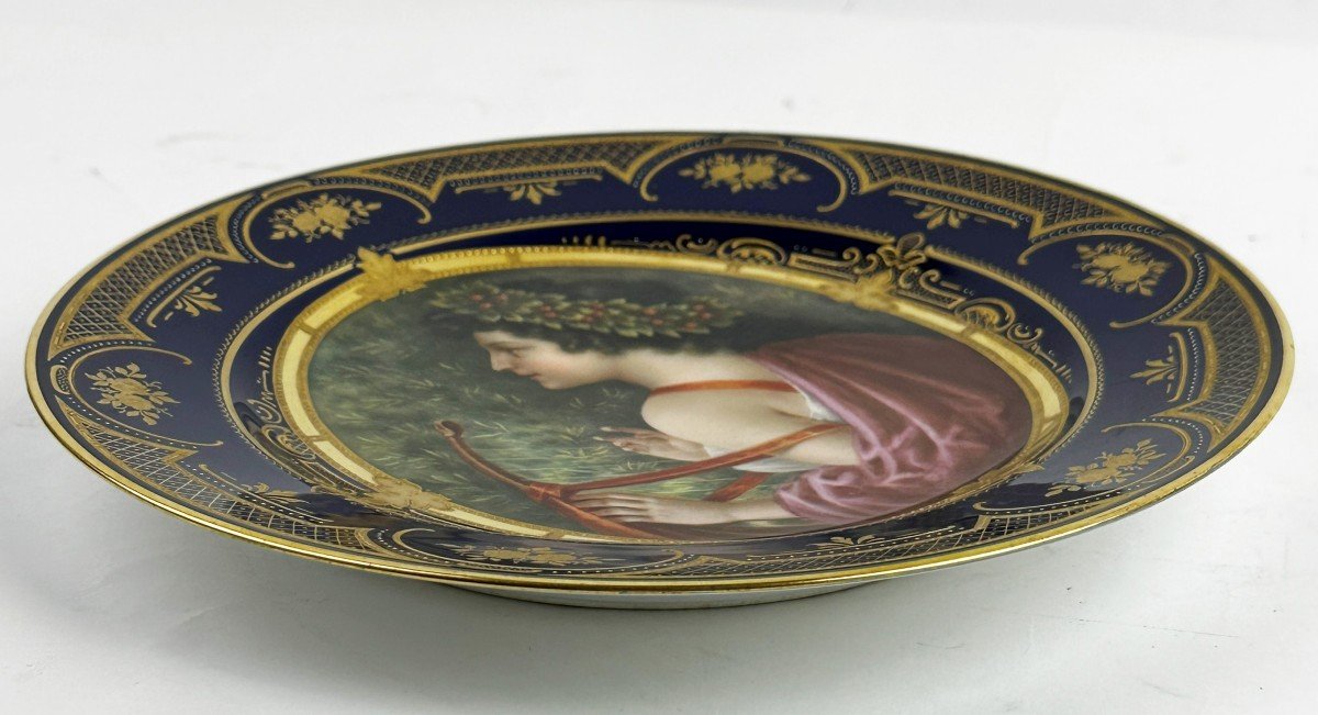 Royal Vienna Porcelain Plate Signed Echo-photo-4