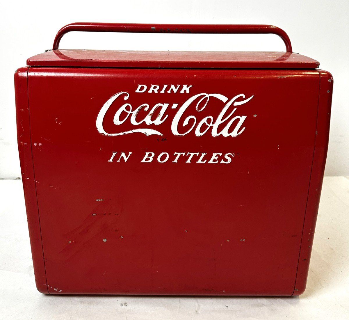 Proantic: Coca Cola Travel Refrigerator 1950s With Original Box