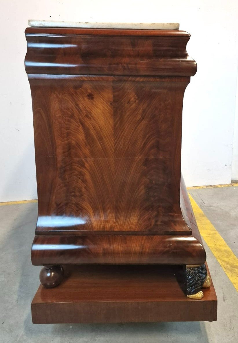 Commode With Lions Figures Early 19th Century-photo-4