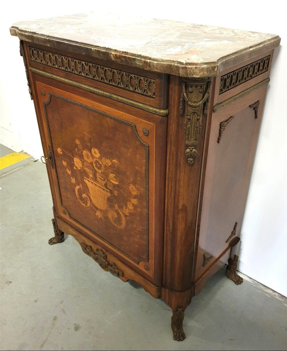 Napoleon III Bronze Inlaid Support Furniture 19th Century-photo-5