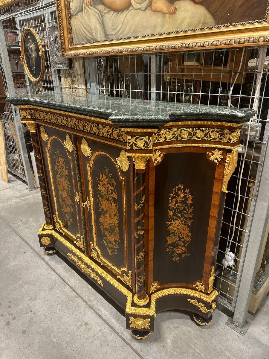 Superb Antique French Cabinet From The Napoleon III Period - Late 19th Century-photo-4