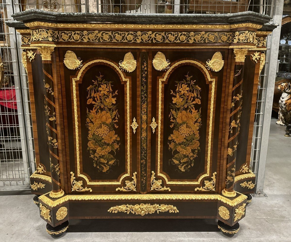 Superb Antique French Cabinet From The Napoleon III Period - Late 19th Century