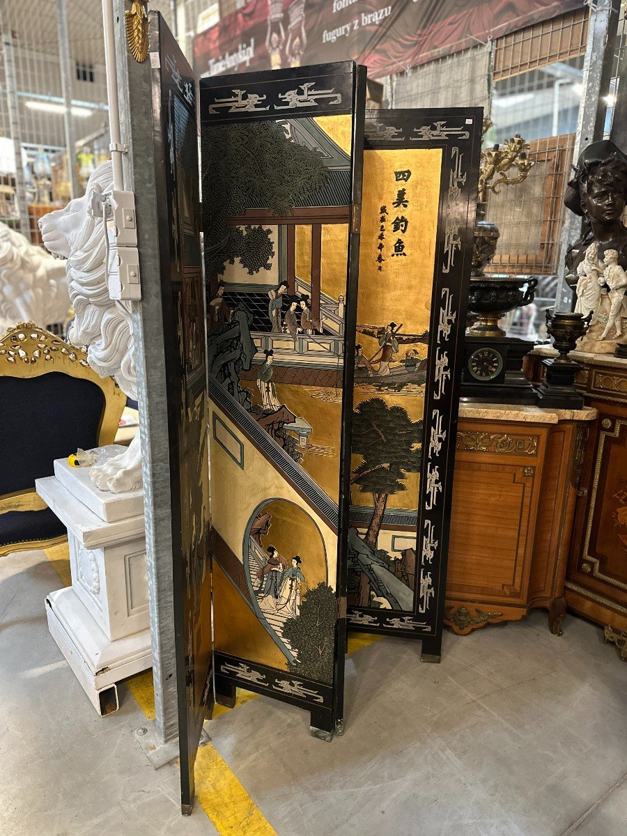  Magnificent 20th Century Chinese Golden Screen-photo-4