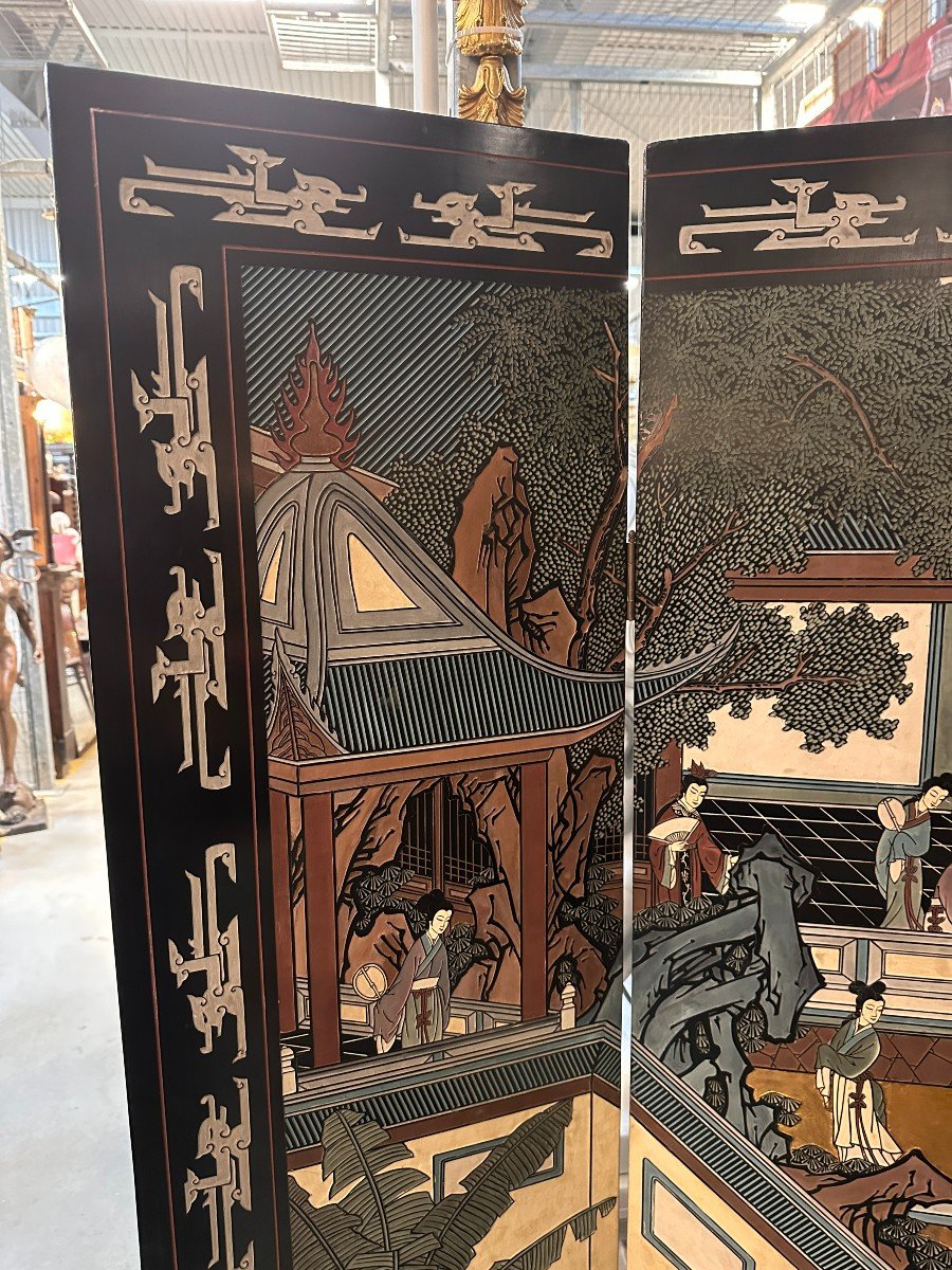  Magnificent 20th Century Chinese Golden Screen-photo-1