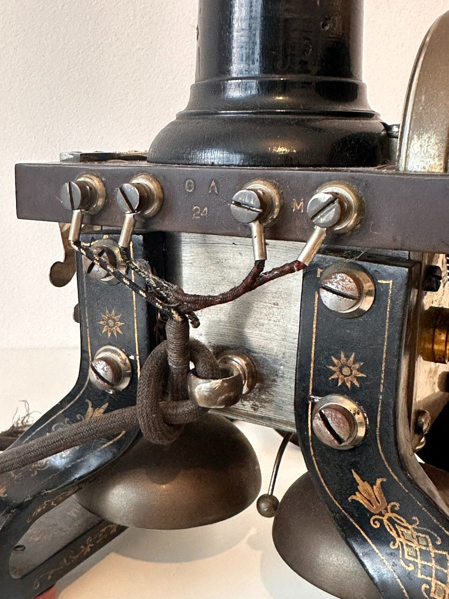 Téléphone Squelette Lm Ericsson Modèle 1892 Stockholm 19e Siècle-photo-4