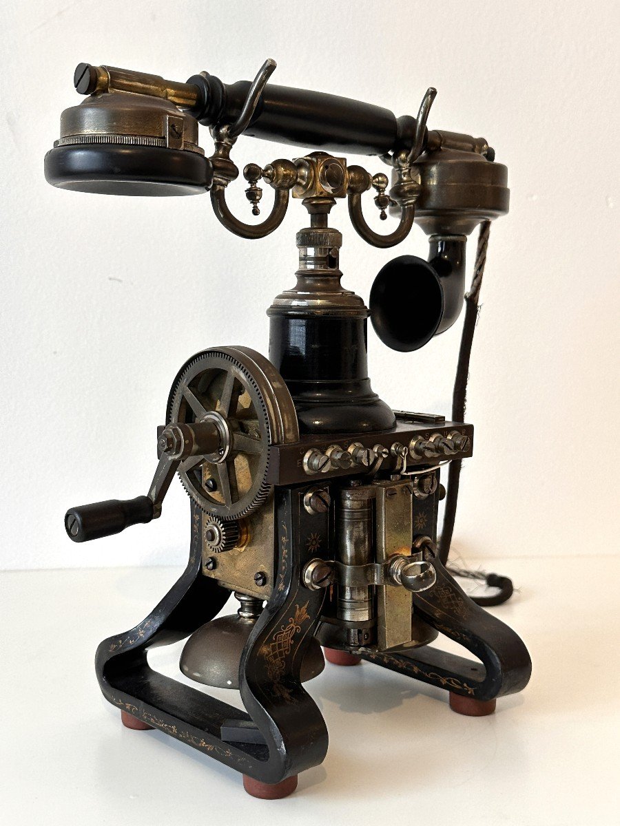 Téléphone Squelette Lm Ericsson Modèle 1892 Stockholm 19e Siècle