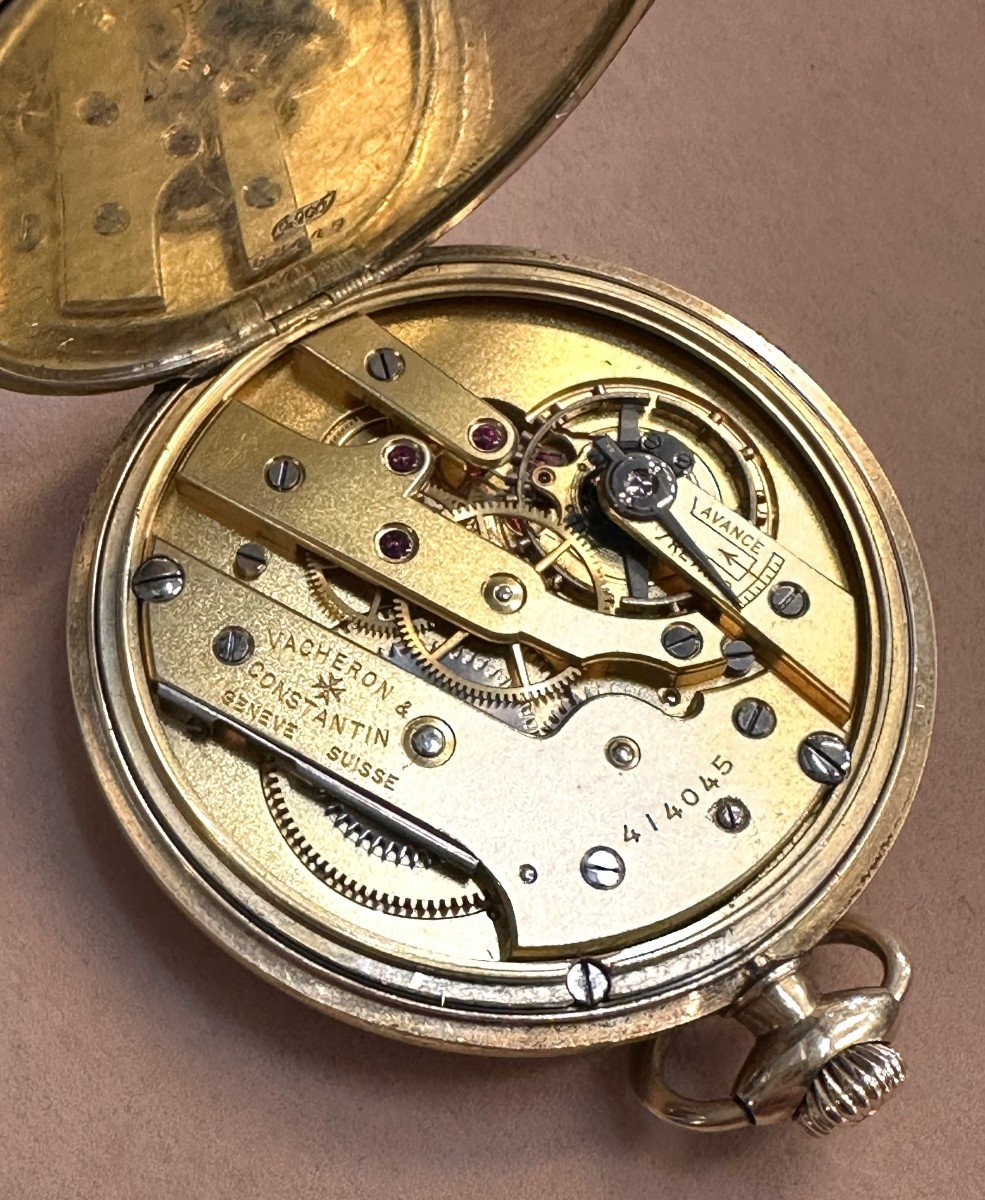 Vacheron & Constantin 14k Gold Pocket Watch-photo-4