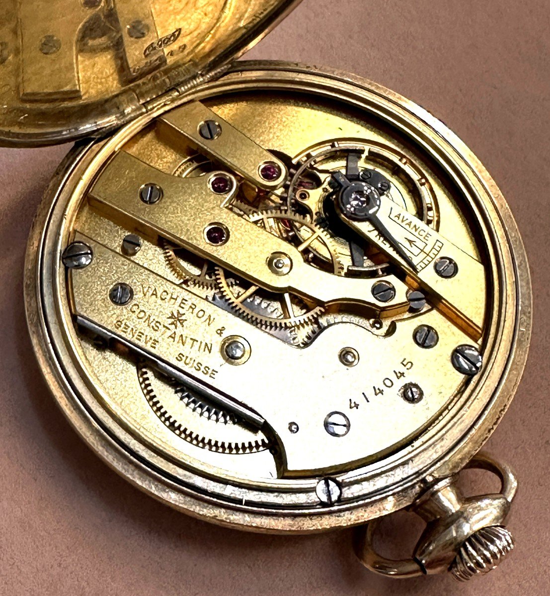 Vacheron & Constantin 14k Gold Pocket Watch-photo-4