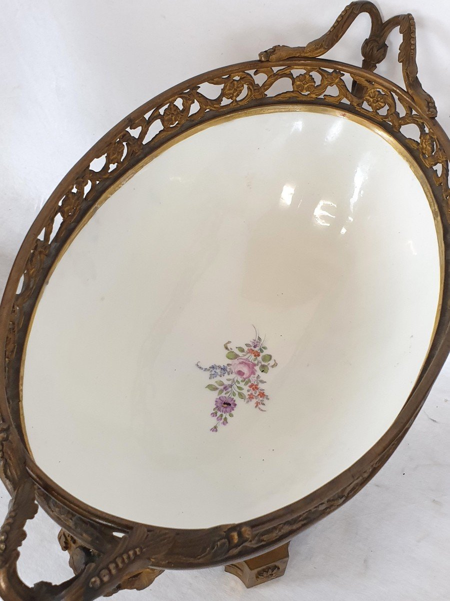 Exceptionnel Garniture En Sevres Porcelaine Bronze Dore 19eme Siecle-photo-6