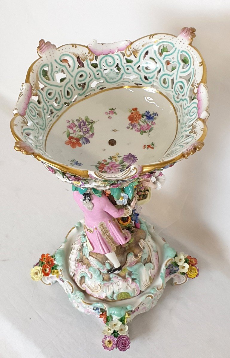 Centre De Table Meissen Porcelaine Model 2772 E. A. Leuteritz-photo-4