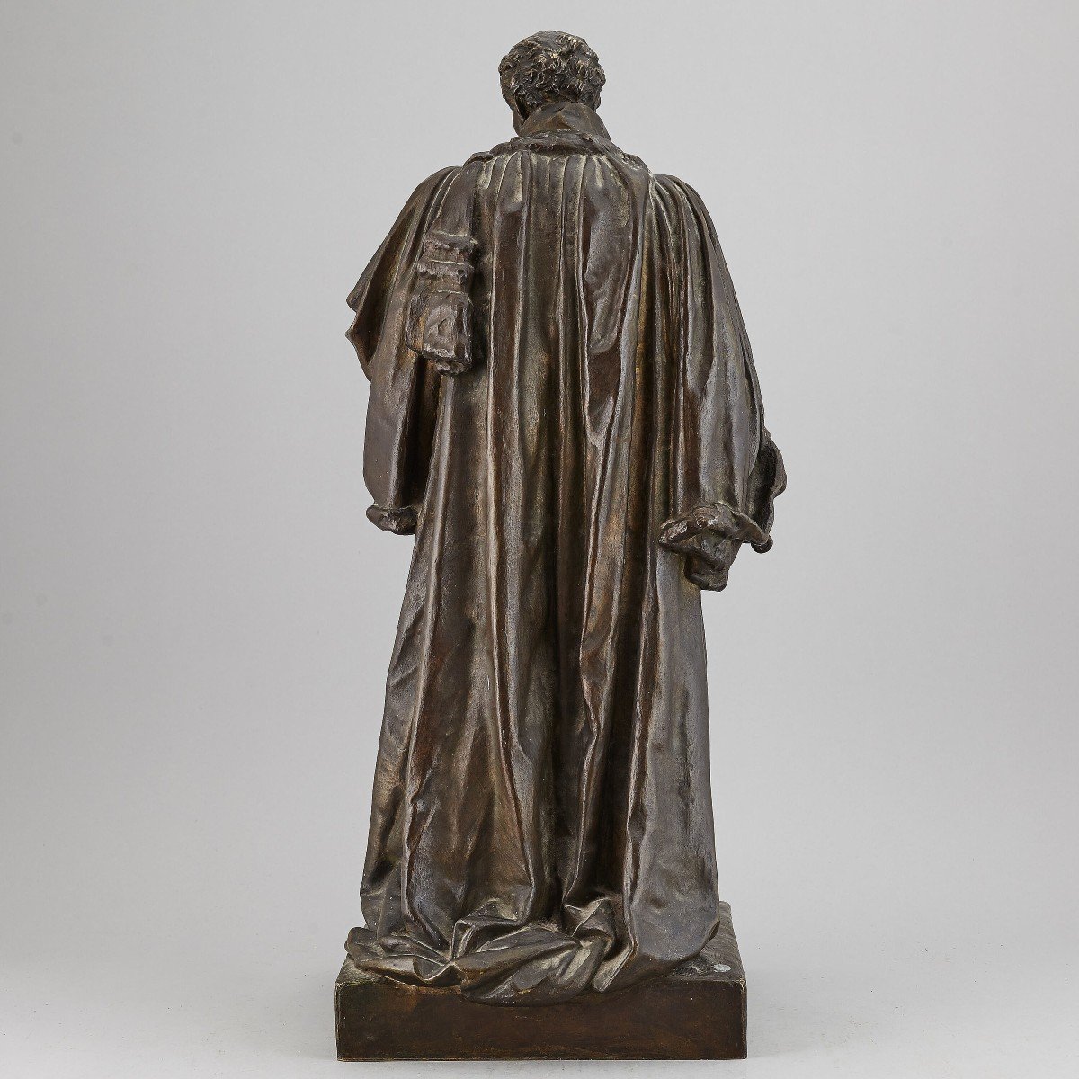 Figure En Bronze Jean-françois Legendre-héral 1843 'antoine-laurent De Jussieu'-photo-2