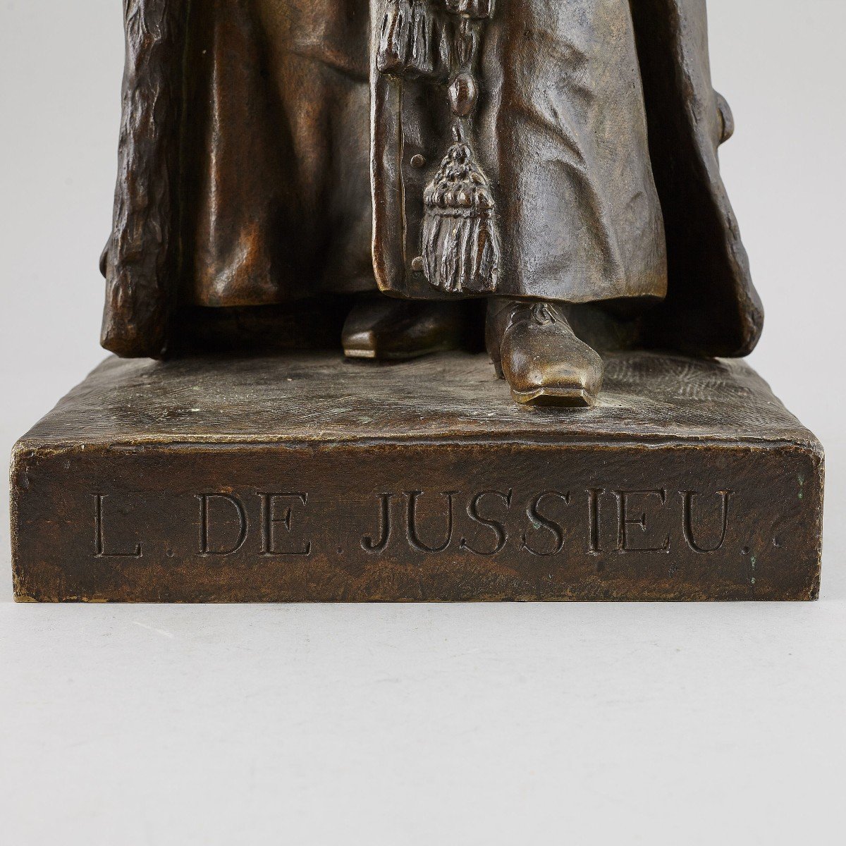 Figure En Bronze Jean-françois Legendre-héral 1843 'antoine-laurent De Jussieu'-photo-2