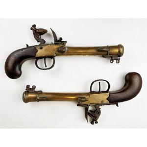 Pair Of 18th Century English Pistol Blunderbuss