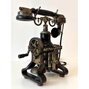 Téléphone Squelette Lm Ericsson Modèle 1892 Stockholm 19e Siècle