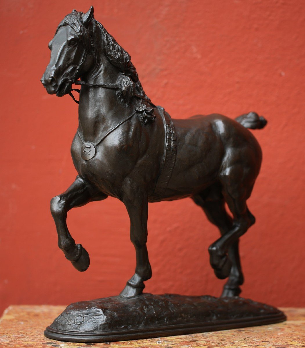 Emmanuel Frémiet (1824-1910) Award-winning Horse.-photo-3