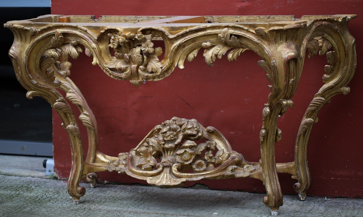 Large Louis XV Period Console, South Of France.-photo-4