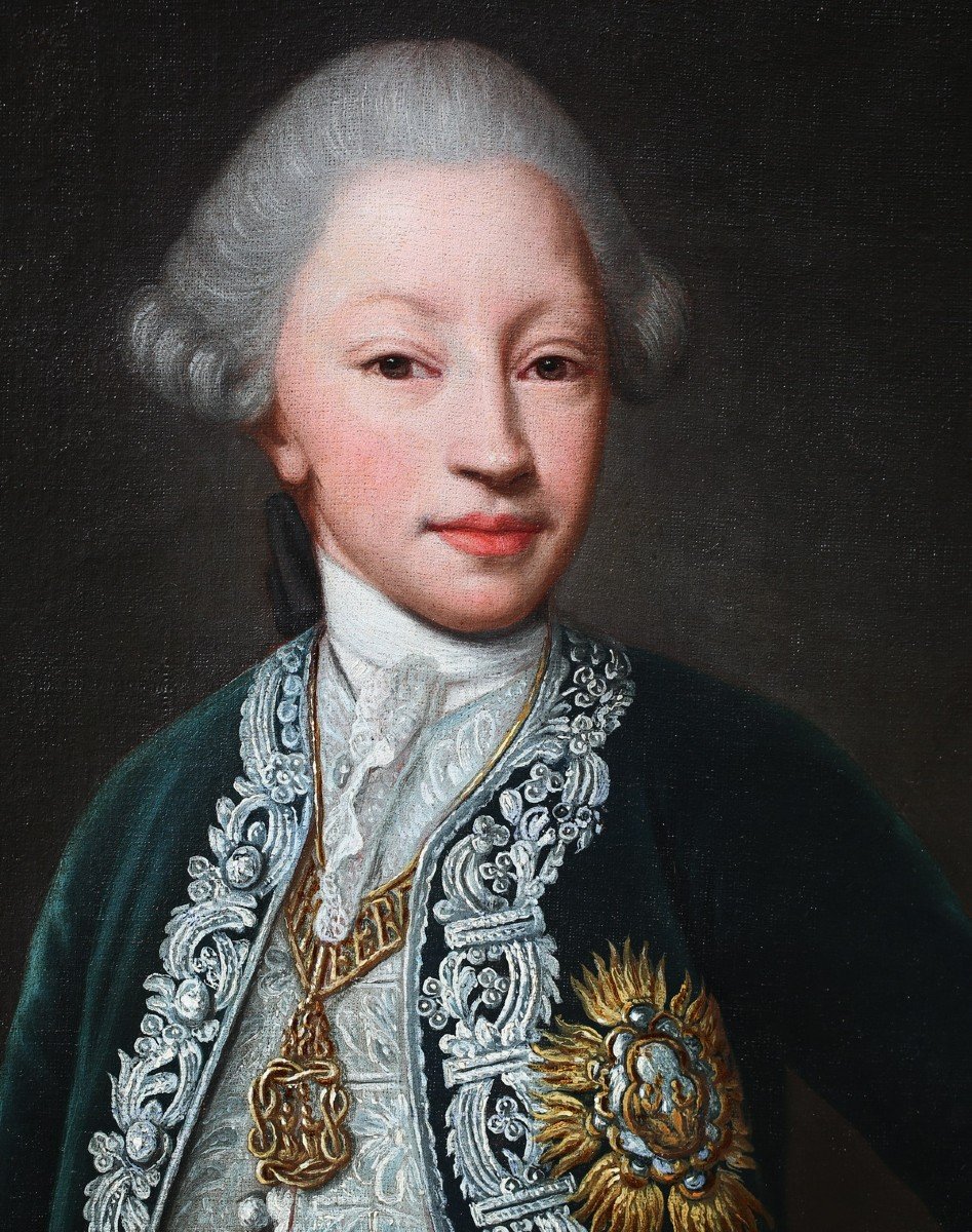 Dupra Autour De, Turin XVIIIème  Portrait De Charles Emmanuel IV De Savoie.-photo-3