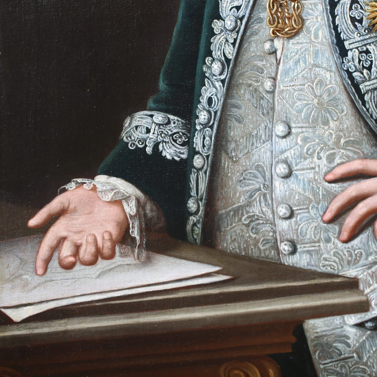 Dupra Autour De, Turin XVIIIème  Portrait De Charles Emmanuel IV De Savoie.-photo-2