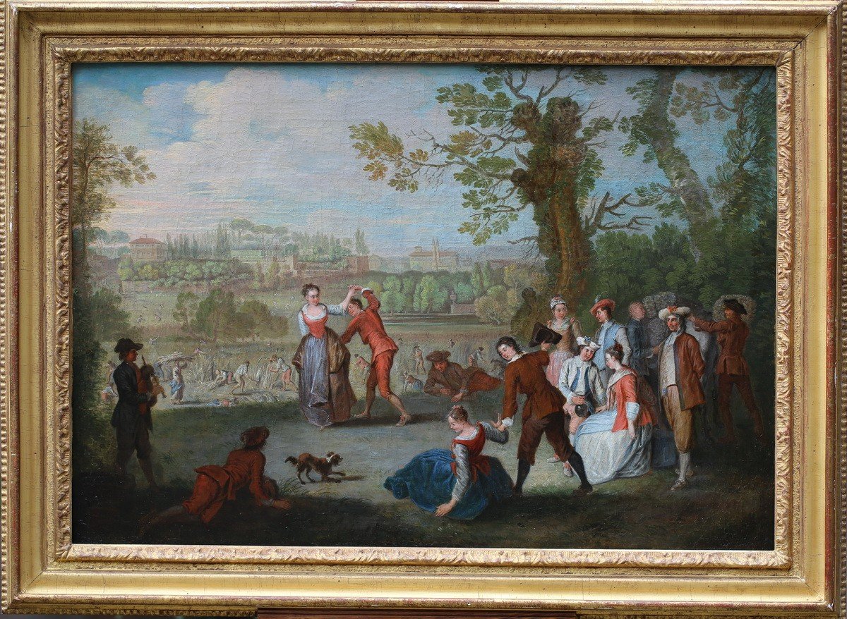 Sébastien Jacques Leclerc Dit Leclerc Des Gobelins 1734-1785, Fête Des Moissons Et Danses-photo-3