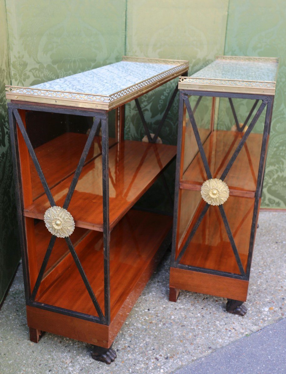 Pair Of Empire Style Console Tables-photo-2