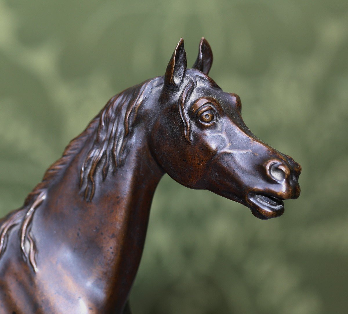 French School, Early 19th Century, Trotting Horse, Bronze Proof With Brown Patina.-photo-4