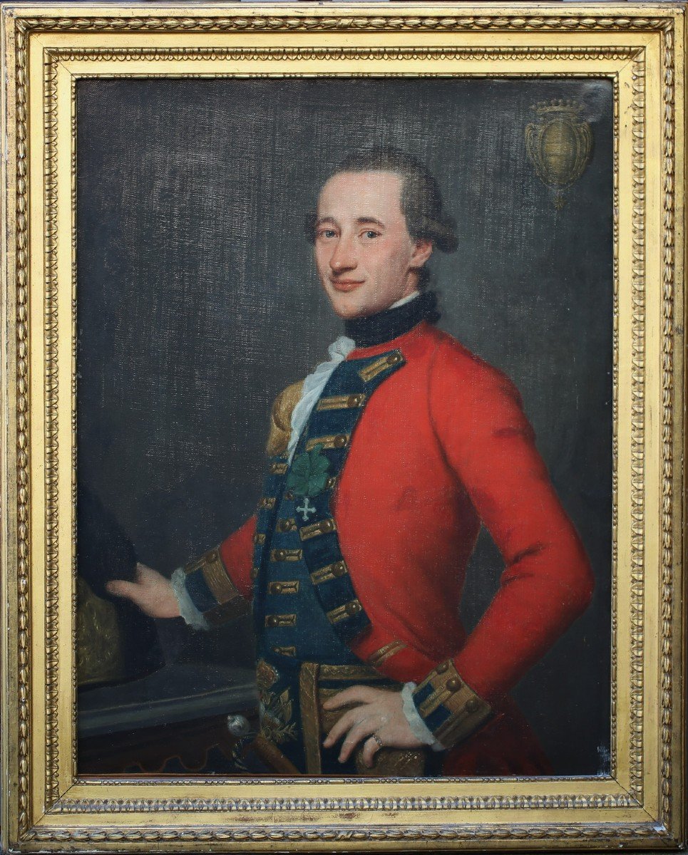 Giuseppe Dupra 1701-1808, Portrait De Gaspard De Pingon De Prangin En 1774