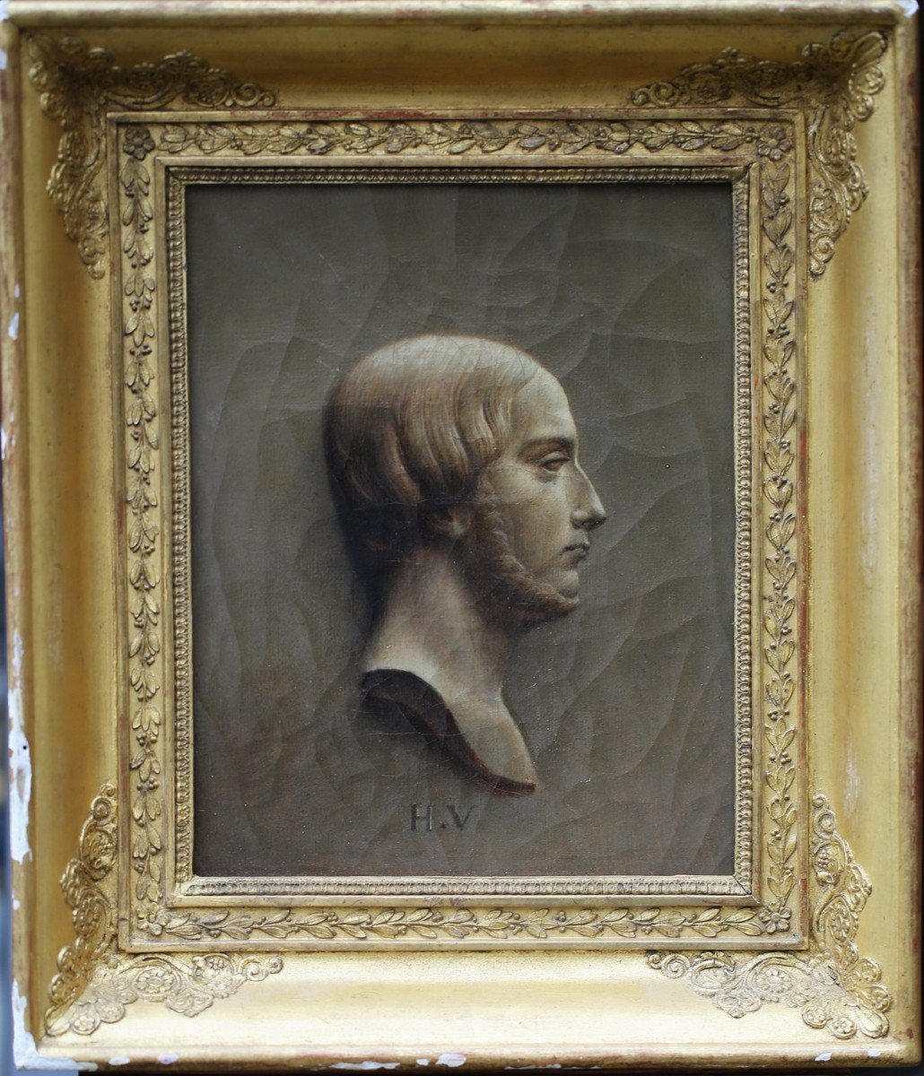 John Levis Brown 1829-1890 Attribué à, Profil d'Henri V, Projet De Médaille Vers 1845  