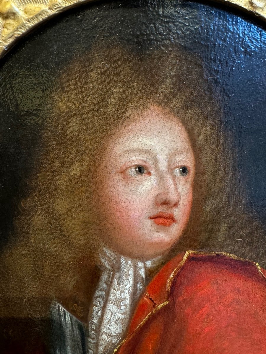 French School End Of 17th Century Portrait Of The Duke Of Maine -photo-3