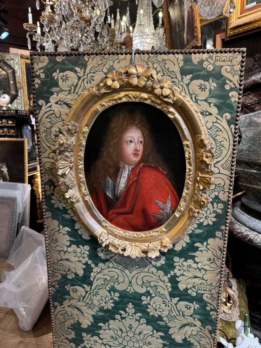 French School End Of 17th Century Portrait Of The Duke Of Maine -photo-1