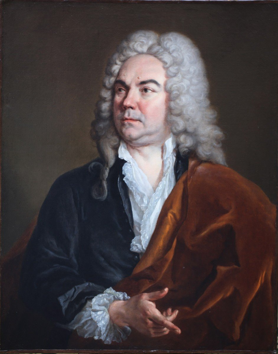 Charles-etienne Gheslain 1685-1765, Portrait De Gentilhomme Et Son épouse.-photo-1