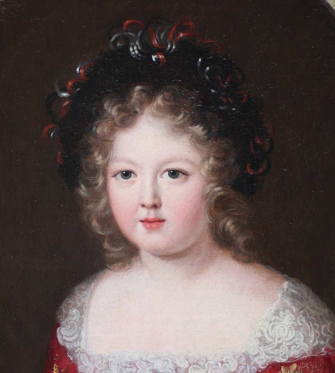 Ecole Française Vers 1690 Autour De Ferdinand Voet, Portrait De Jeune Princesse.-photo-3