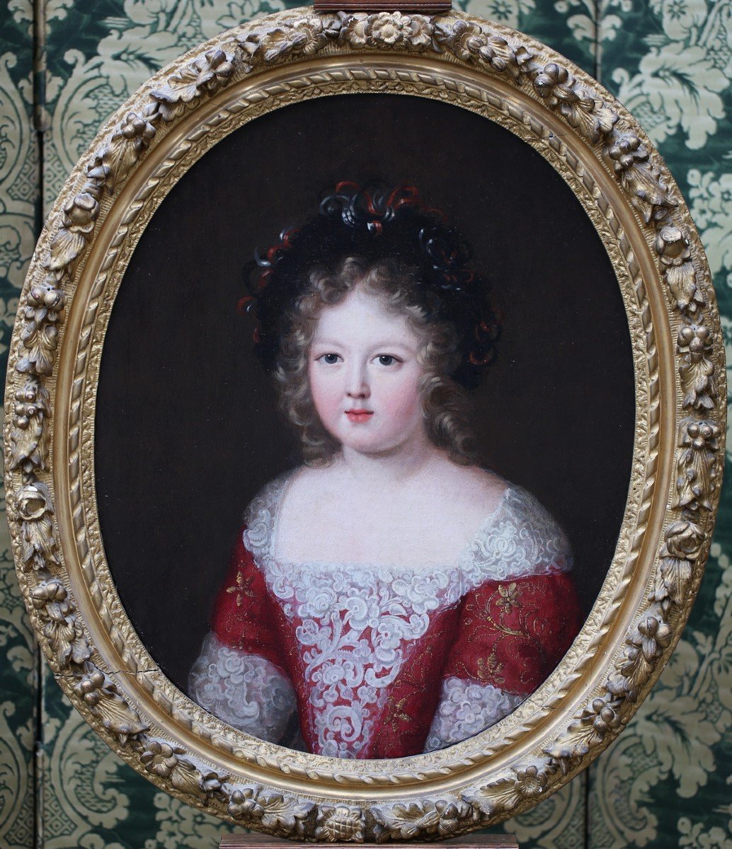 Ecole Française Vers 1690 Autour De Ferdinand Voet, Portrait De Jeune Princesse.