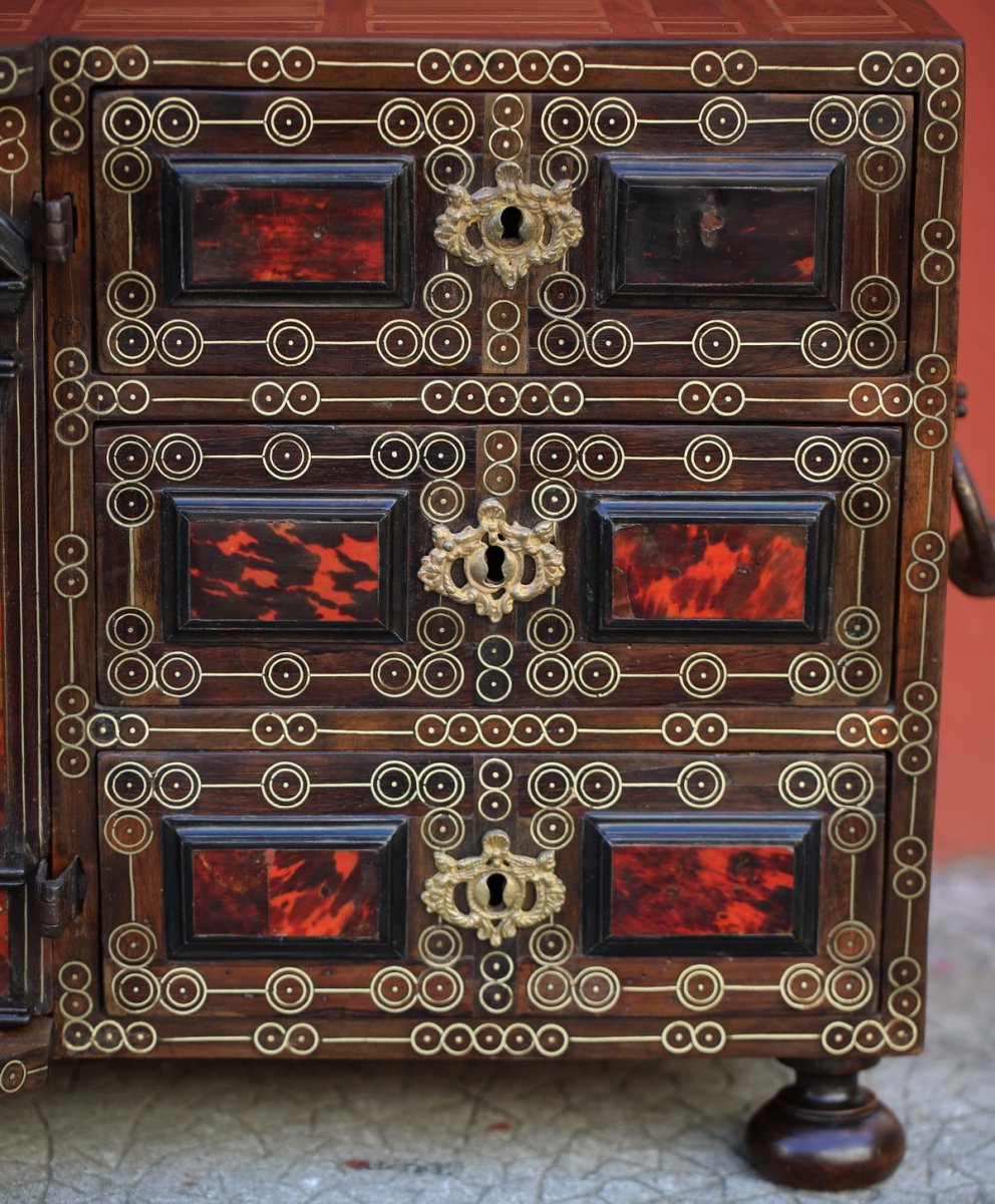 Cabinet, Spanish Work Of The XVIIth.-photo-2