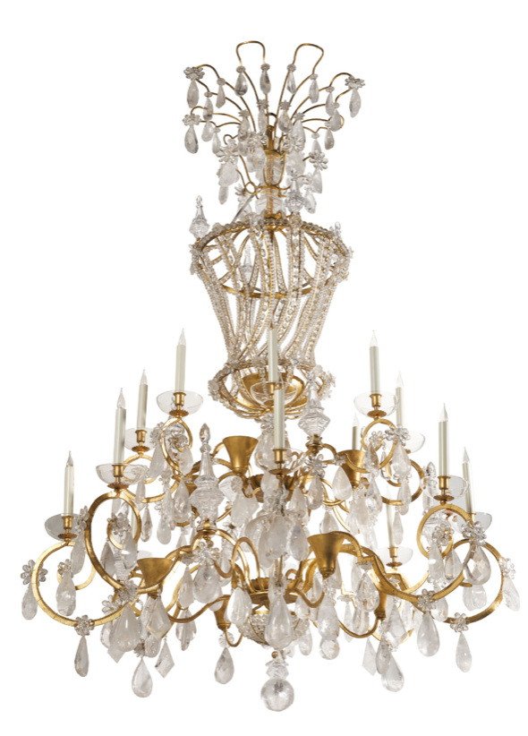 Monumental Chandelier Of The House Rings XXth-photo-2