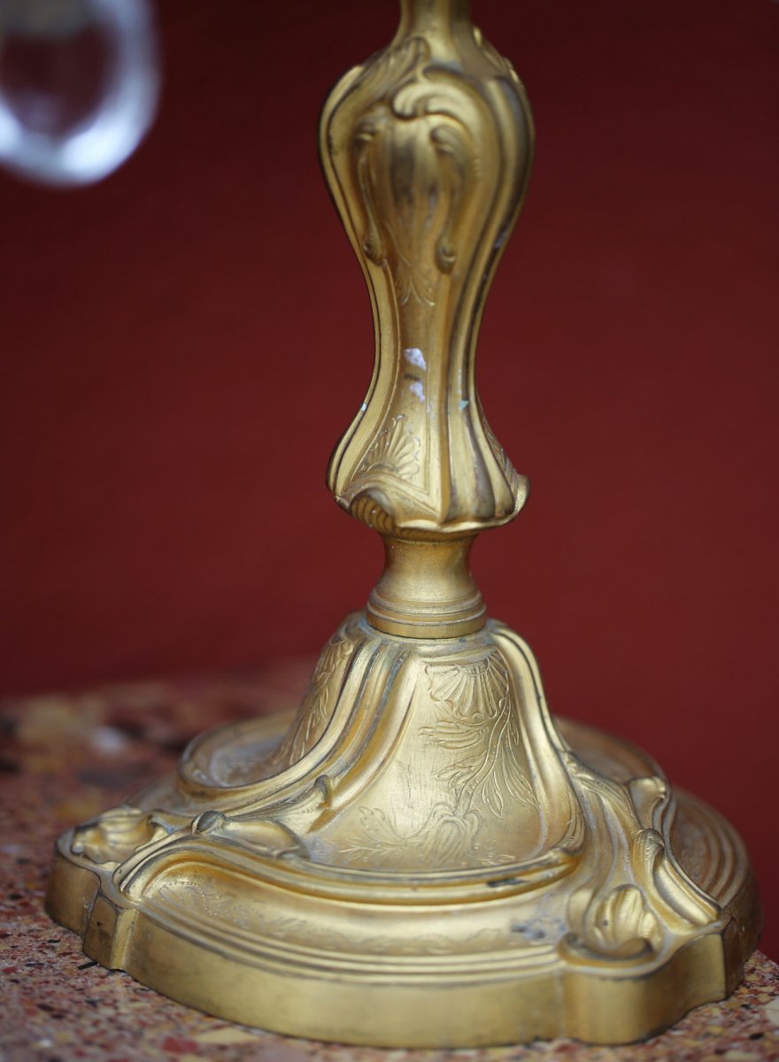 Pair Of Louis XV Style Girandoles-photo-4