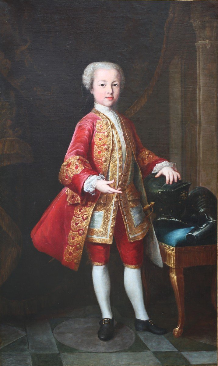 Attributed To Jacopo Amigoni 1682-1752 Venetian School, Young Prince.-photo-3