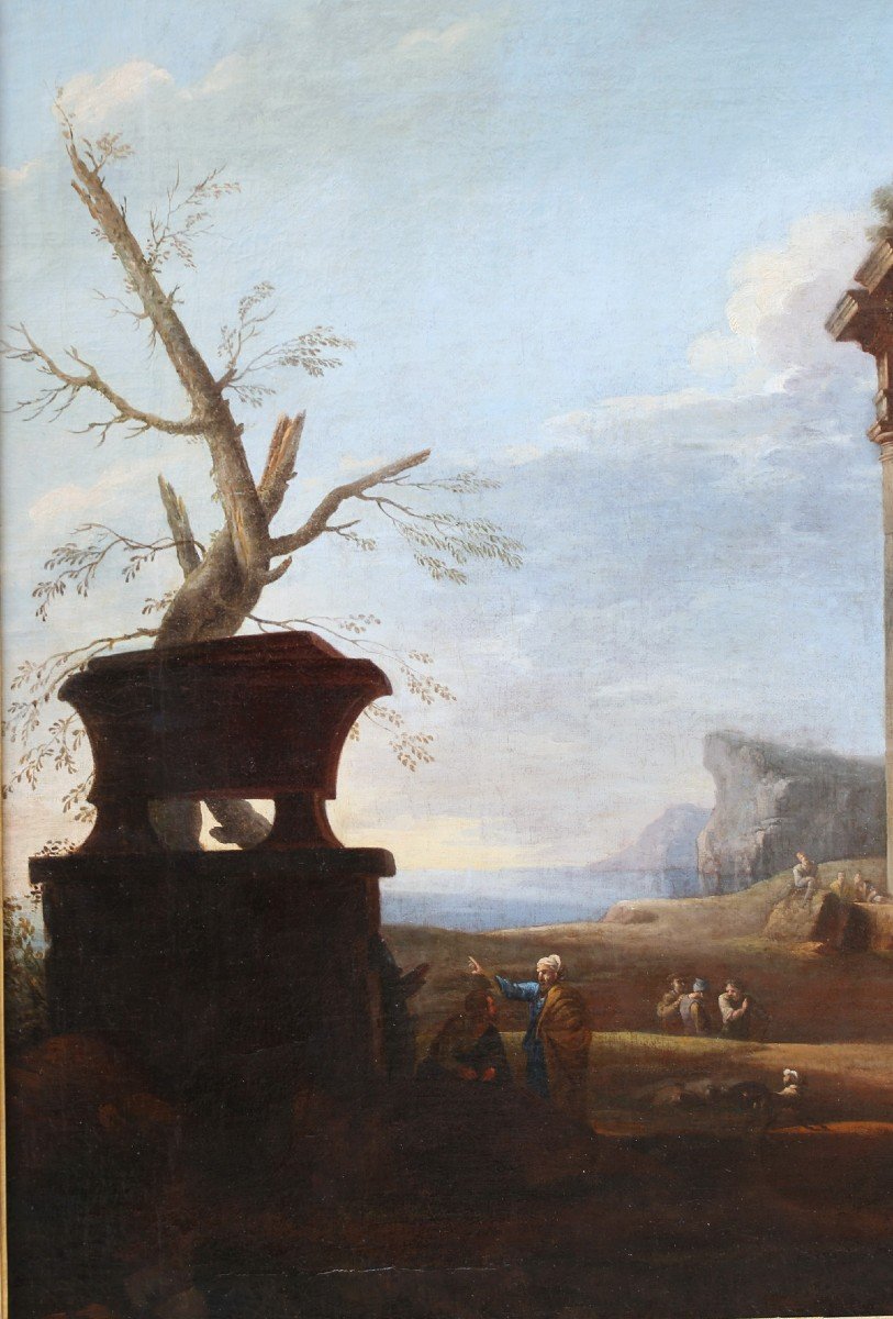 Proantic Bartholomeus Breenbergh Landscape Of Animated R