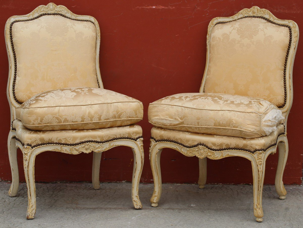 Pair Of Louis XV Queen Chairs-photo-2