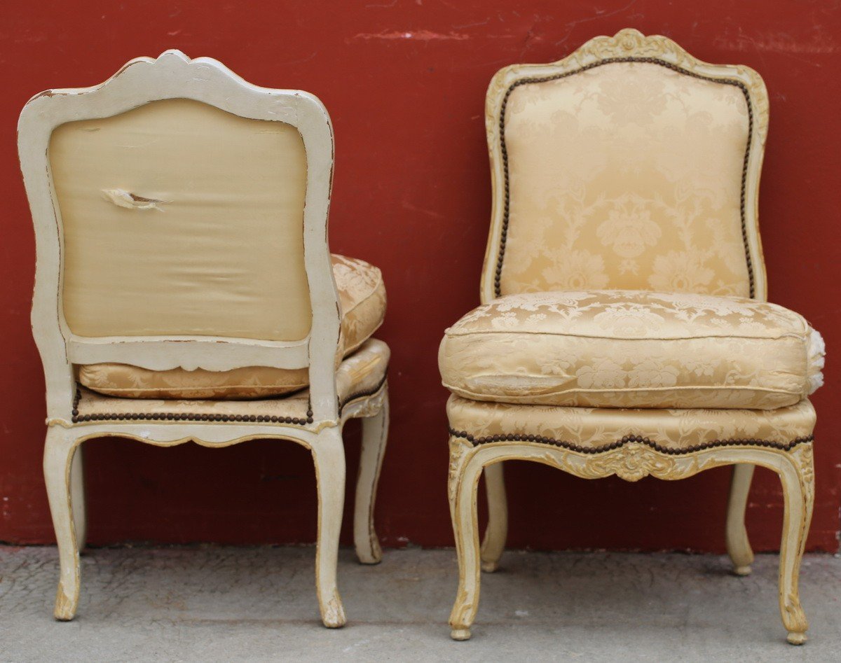 Pair Of Louis XV Queen Chairs-photo-4