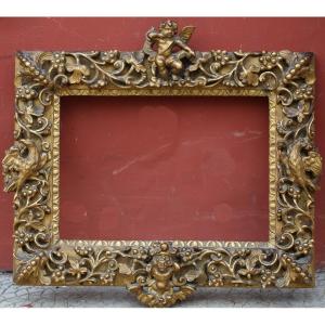 Frame In Golden Wood Italy Eighteenth