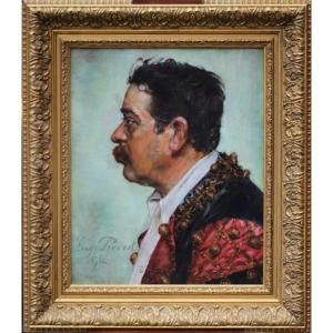 Eugène Prevost 1880-1974, Portrait Of A Matador In Profile