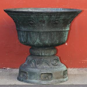 Japan, Meiji Period, Large Bronze Basin