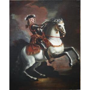 German School From The 18th Century, Equestrian Portrait Of Frederic II Of Prussia?