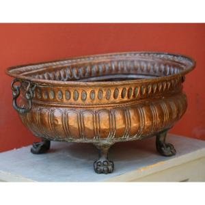 17th Century Cooler In Pink Copper And Bronze