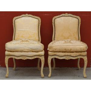 Pair Of Louis XV Queen Chairs